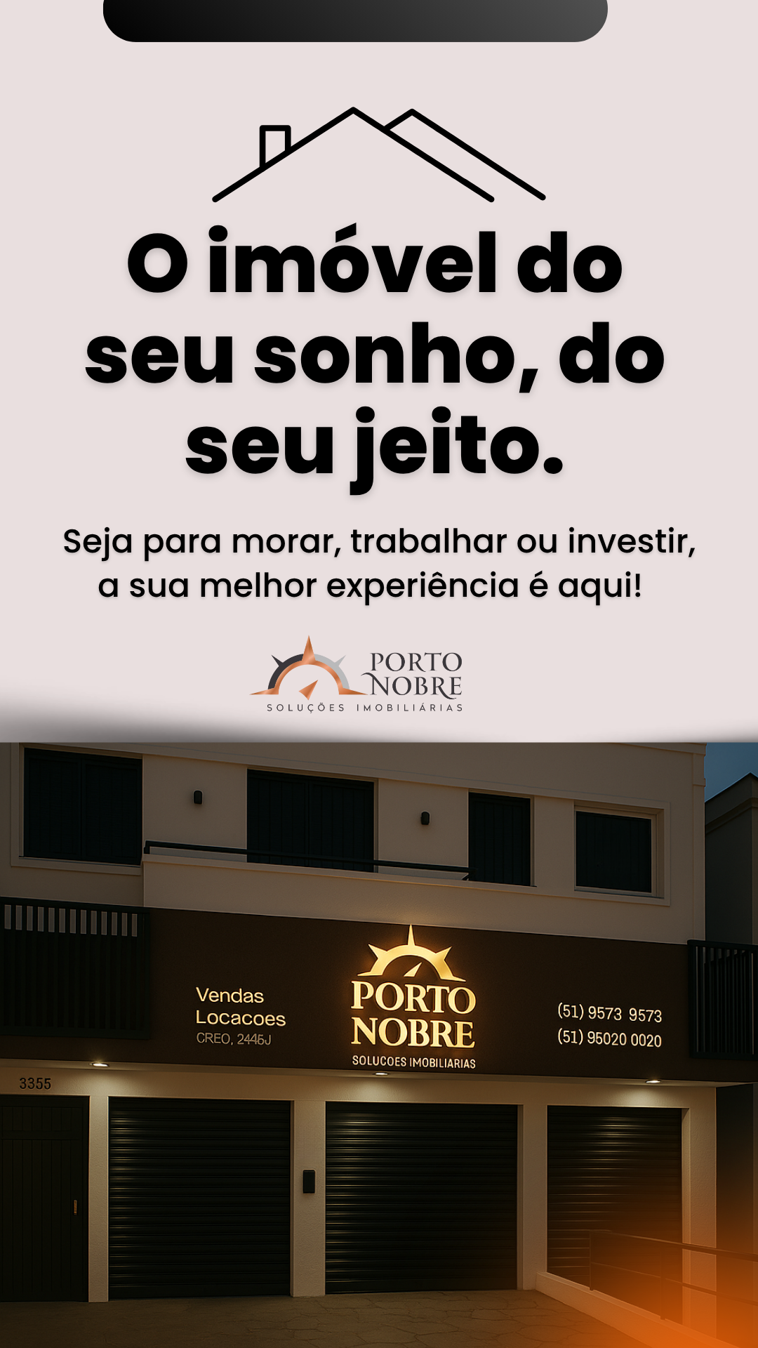 O imóvel do seu sonho, do seu jeito - Porto Nobre